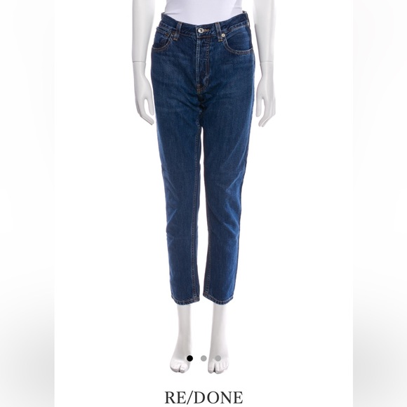 Handpainted Alamo Texas RE/DONE Mid Rise Straight Leg Jeans San Antonio Cowgirl - Picture 3 of 13